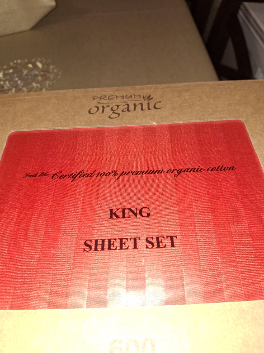 Organic King Sheet Set in Vibrant Red - Premium